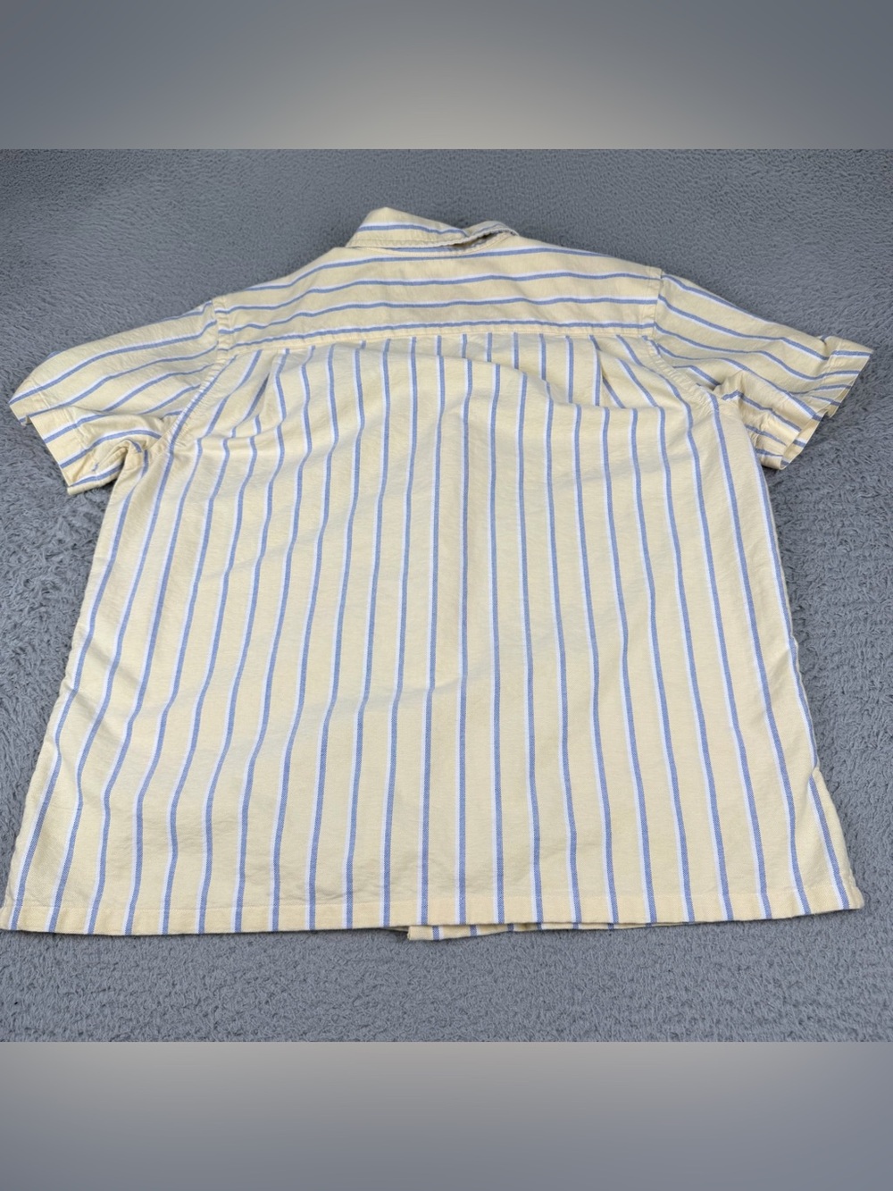 Polo Ralph Lauren Oxford Camp Shirt Boys Youth Large (14-16) Yellow Striped Pony - Picture 3 of 10